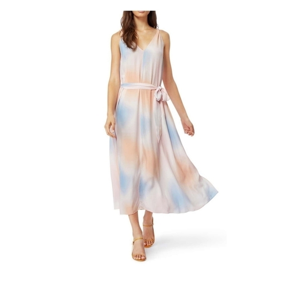 Habitual Daphne watercolor dress small - Picture 1 of 12